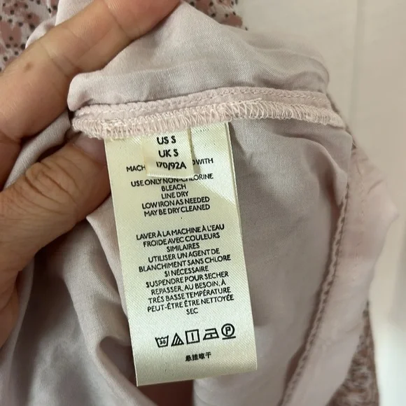 Anthropologie Natalie Flounced Pink Dress size Small, Like New - Picture 6 of 7